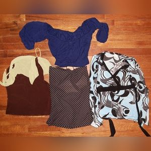 Asst Tops $7 each or $20 for all 4